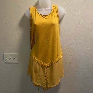 Alfani Women’s sleeveless top with Sheer Bottom